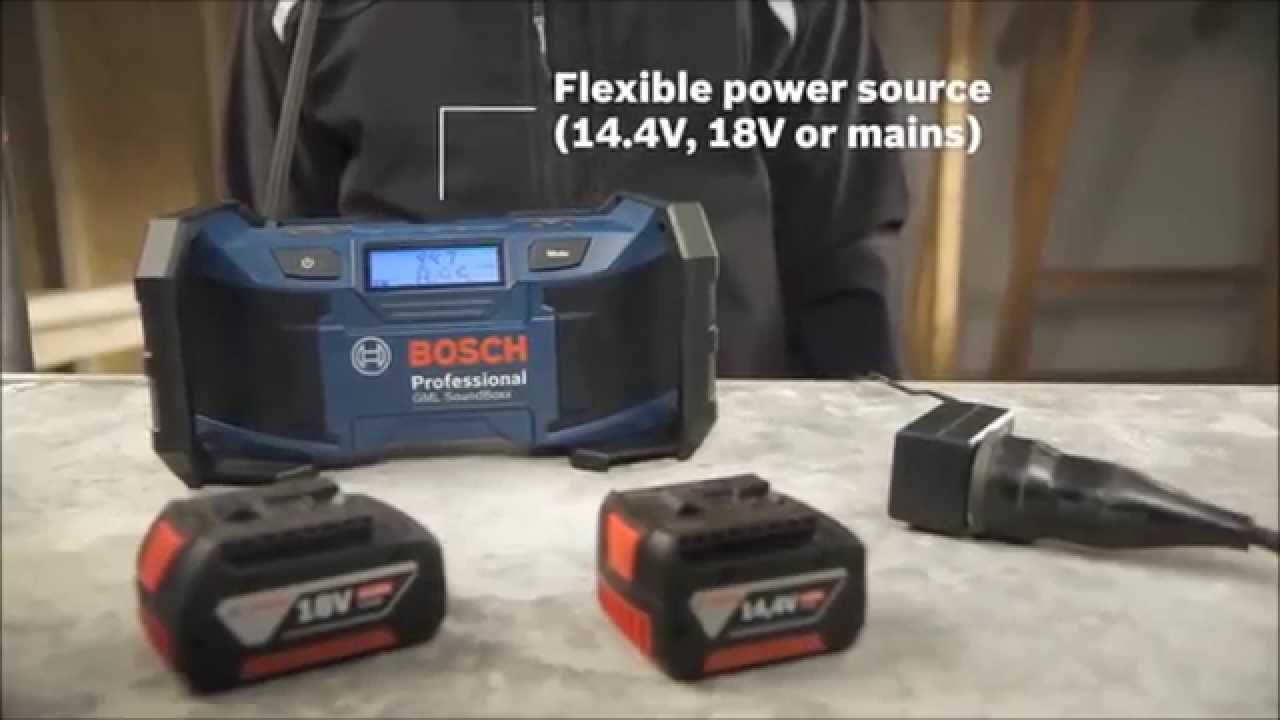 Bosch GML SoundBOXX Jobsite Radios from Power Tools UK