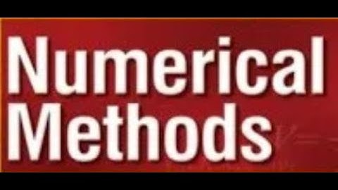 Numerical Methods Lab (19/04/2021)