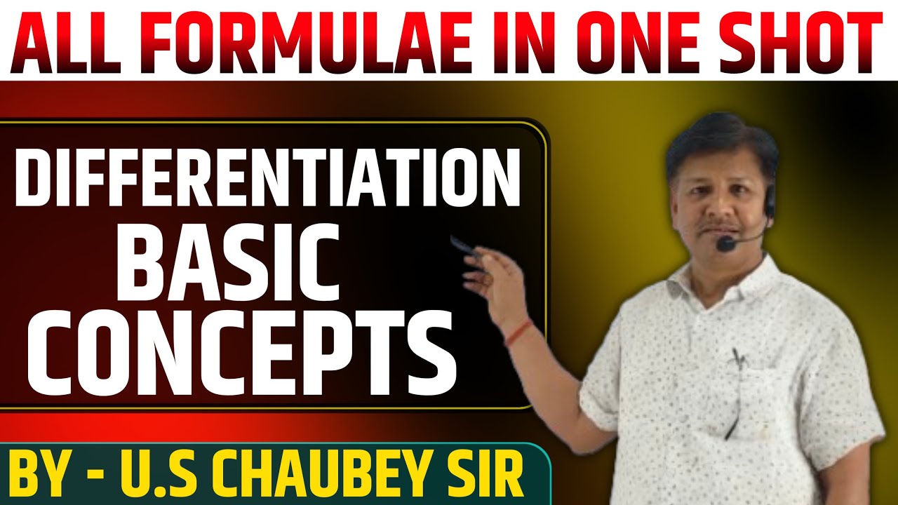 Basic Concepts Differentiation All formulae in one shot || Class 12 ...