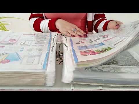 ASMR Plastic Sheet Protector Crinkles • Page Turning • No Talking