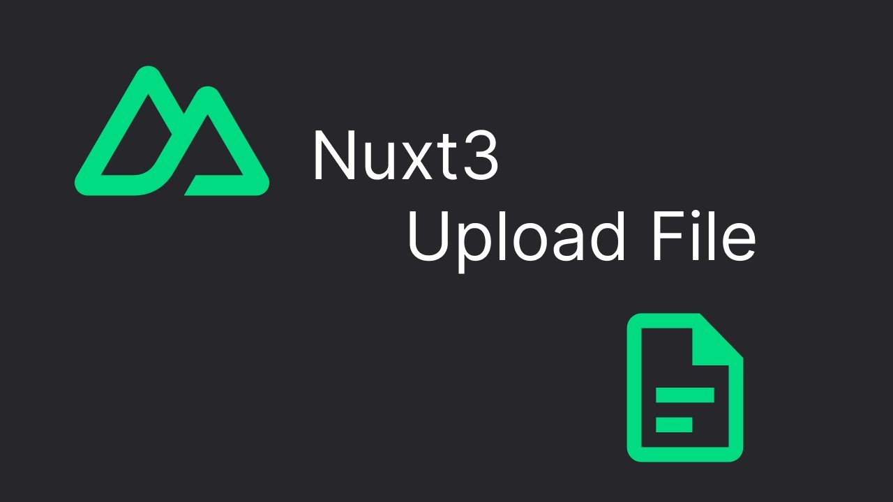 Nuxt 3 Upload File - YouTube