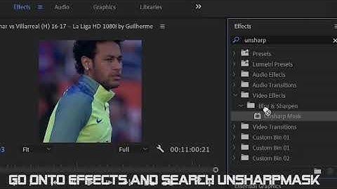 How to use Unsharp Mask in Premiere Pro!