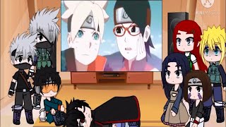 👒👒 Team Minato react to future, BoruSara, Kawaki, Team 7 👒 Gacha Club 👒 🎒 Naruto react Compilation 🎒