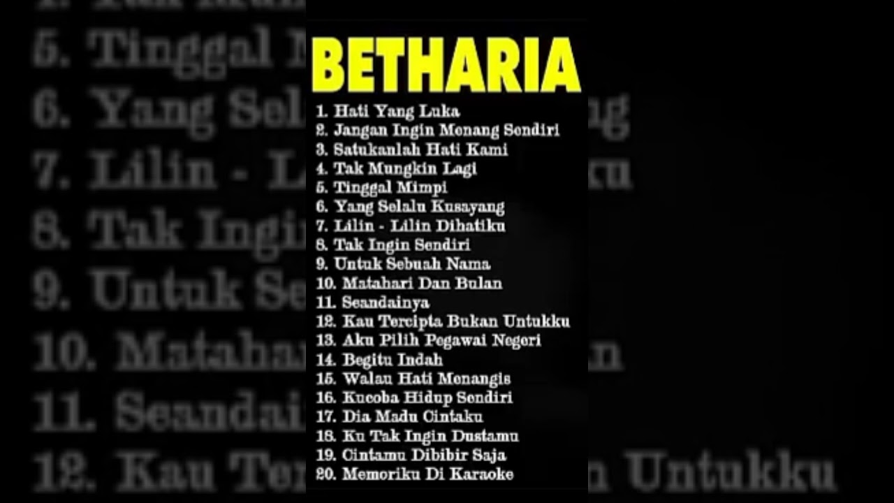BEST OF BETHARIA SONATA #lagunostalgia #lagukenangan #bethariasonata