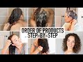 How to Apply Curly Hair Products in the Right Order - Step by Step Routine