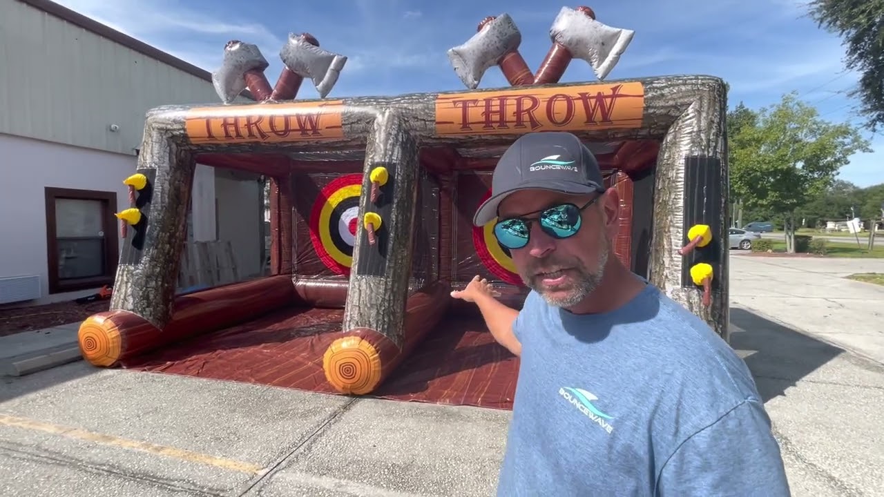 The best inflatable Axe Throw in the industry! You need one of these in your inventory!