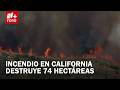 Incendio forestal avanza en California