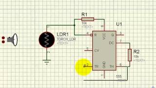 TISHITU LDR (Light Dependent Resistance) with 555 Timer- 2019