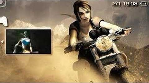 Tomb Raider custom PSP menu (PS1 emulator)