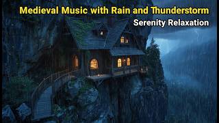 Medieval Celtic Music With Rain - Gentle Fantasy Ambience | Relaxation, Focus & Calm Mind #02