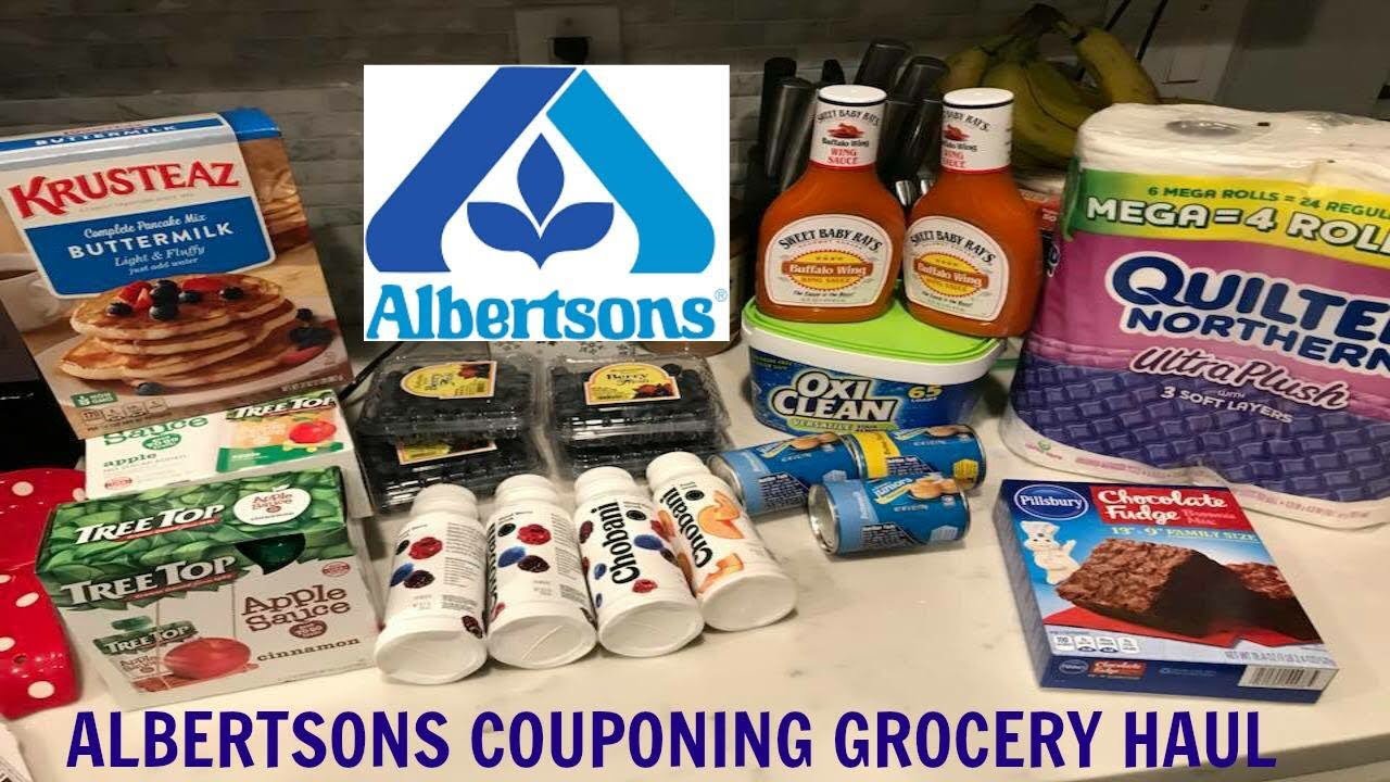 Albertsons Coupon Grocery Haul YouTube