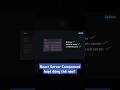Bản chất của React Server Component? (Phần 1) #react #sydexa #system #frontend