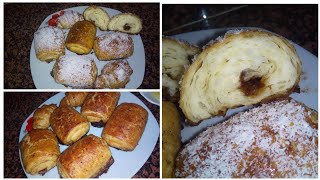 كرواصون بدون غلوتين بدون عجين مورق Croissant ou pain au chocolat sans gluten sans pate feuilletée