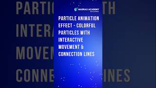 ✨💥 Create a Stunning Particle Animation in 60 Seconds! ⏱️ (HTML, CSS, JavaScript) #shorts
