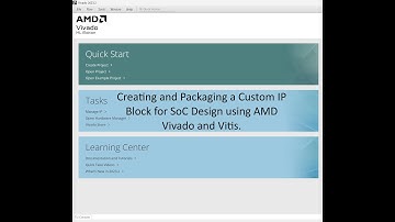 AMD Vivado custom IP Block and SoC design Tutorial