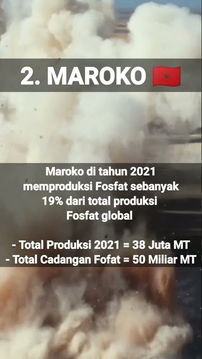 Negara Penghasil Fosfat Terbesar di Dunia #shorts #mining #tambang #indonesia  #world