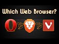 Opera vs Vivaldi vs Brave | The Web Browser Comparison