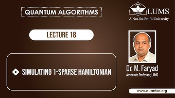 Lecture 18: Simulating 1-sparse Hamiltonian