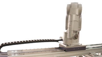Rollon seventh-axis robot transport on display at Automate 2017