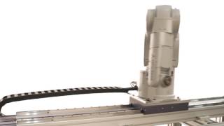 Rollon seventh-axis robot transport on display at Automate 2017