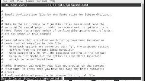 INSTALLASI DAN KONFIGURASI SAMBA SERVER PADA DEBIAN 7