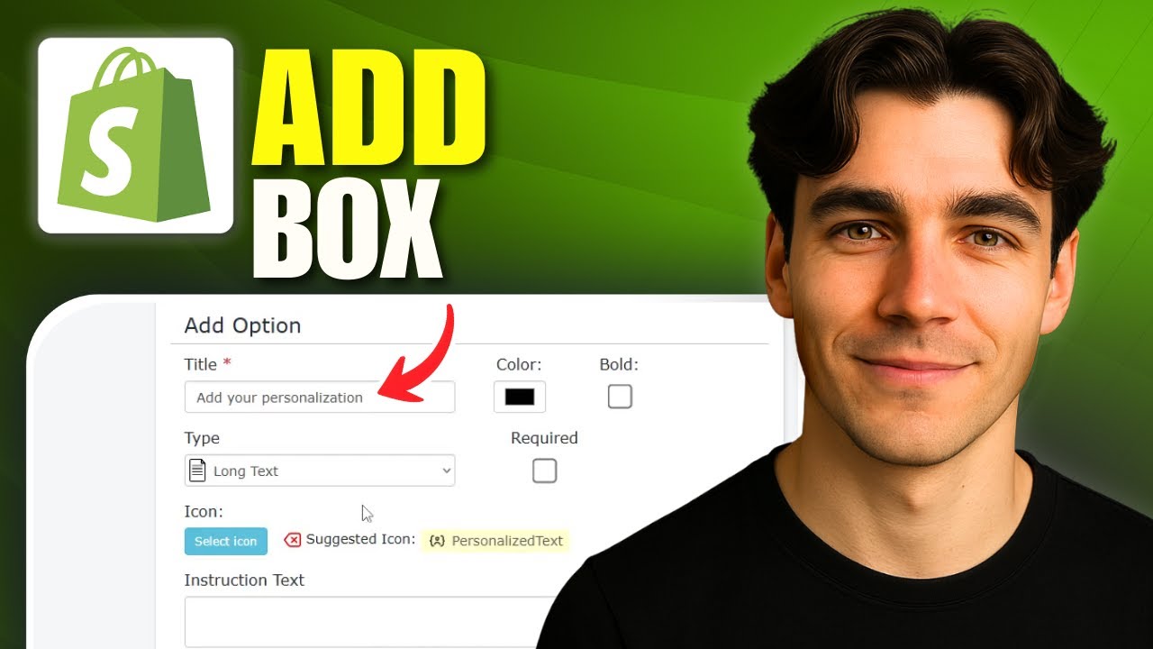 How To Add A Personalization Box To Shopify (Tutorial 2026) - YouTube