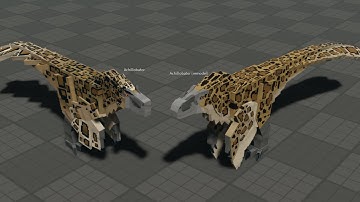 Achillobator pardus Remodel | movement animations | Mesozoico