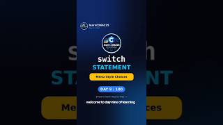 C Switch Statement in 40 Seconds 💻🔥 | Day 9/100 #Shorts