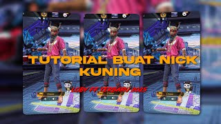 TUTORIAL BUAT NICK KUNING TERBARU LEWAT APLIKASI ALIGHT MOTION #aligjt_motion #AM #ff