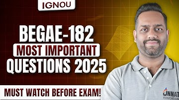 BEGAE-182 June 2025 Solved Paper | Important English Writing Questions for IGNOU TEE Dec 2025