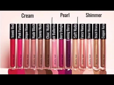 Mary Lip Gloss Color Chart