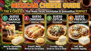 Mexican Cheese Guide: The 4 Cheeses That Make Tacos, Enchiladas & Quesadillas Perfect