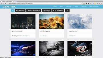 Filterable Portfolio in Centric Pro