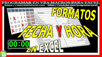 68 ❤️ Como dar FORMATO de 🔥 FECHA y HORA en EXCEL VBA