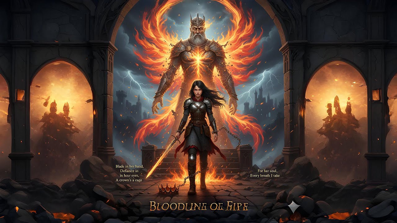 Bloodline of Fire - Hard Rock Ballad, AI Song