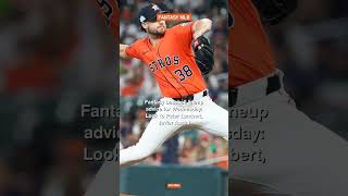 Fantasy baseball lineup advice for Wednesday: Look to Peter Lambert, Ja #shorts