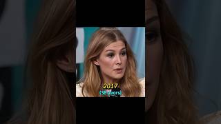 Rosamund Pike through the years #shorts #evolution #throughtheyears #thenandnow