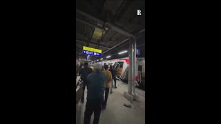 Train collision in Indonesia: images of the accident taken from a carriage