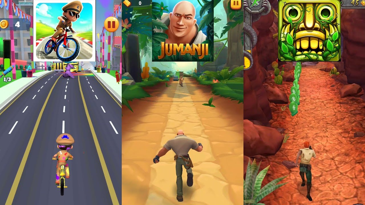 Little Singham Cycle Race 🆚 Jumanji: Epic Run 🆚 Temple Run 2 New Update