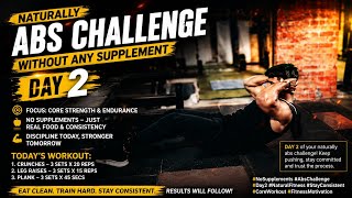 🔥 Tricks and tips Naturally Abs Challenge Day 2 #abs #absworkout