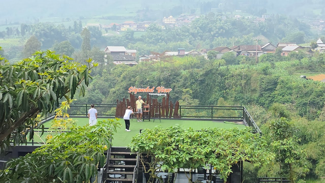 Sigandul view Temanggung, view gunung Sumbing dan Sindoro