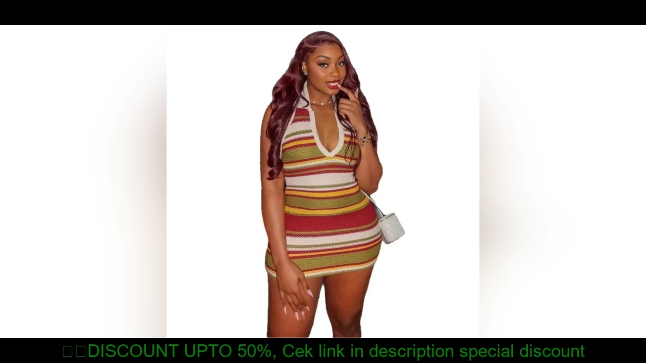 Women's Sleeveless Backless Halter Crochet Dress Slim-Fit Autumn Fashion European And American Style