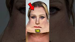 She Covered Her Face With 100 Layers of Makeup,Then Revealed the Truth😱 #viral #shorts #trending