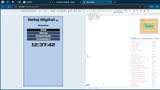 Reloj Digital - Código - Explicación - HTML,CSS,JS
