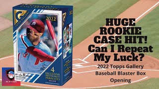 HUGE ROOKIE CASE HIT INSERT! Can I Repeat? | 2022 Topps Gallery Baseball Blaster Box Opening