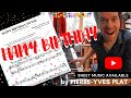 Pierreyves plat  happy birt.ay to you  joyeux anniversaire pdf score available