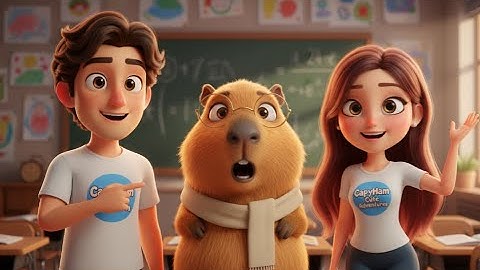 Capybara Classroom Adventure – Funny 3D Cartoon Day at School with Cute Friends (4K)