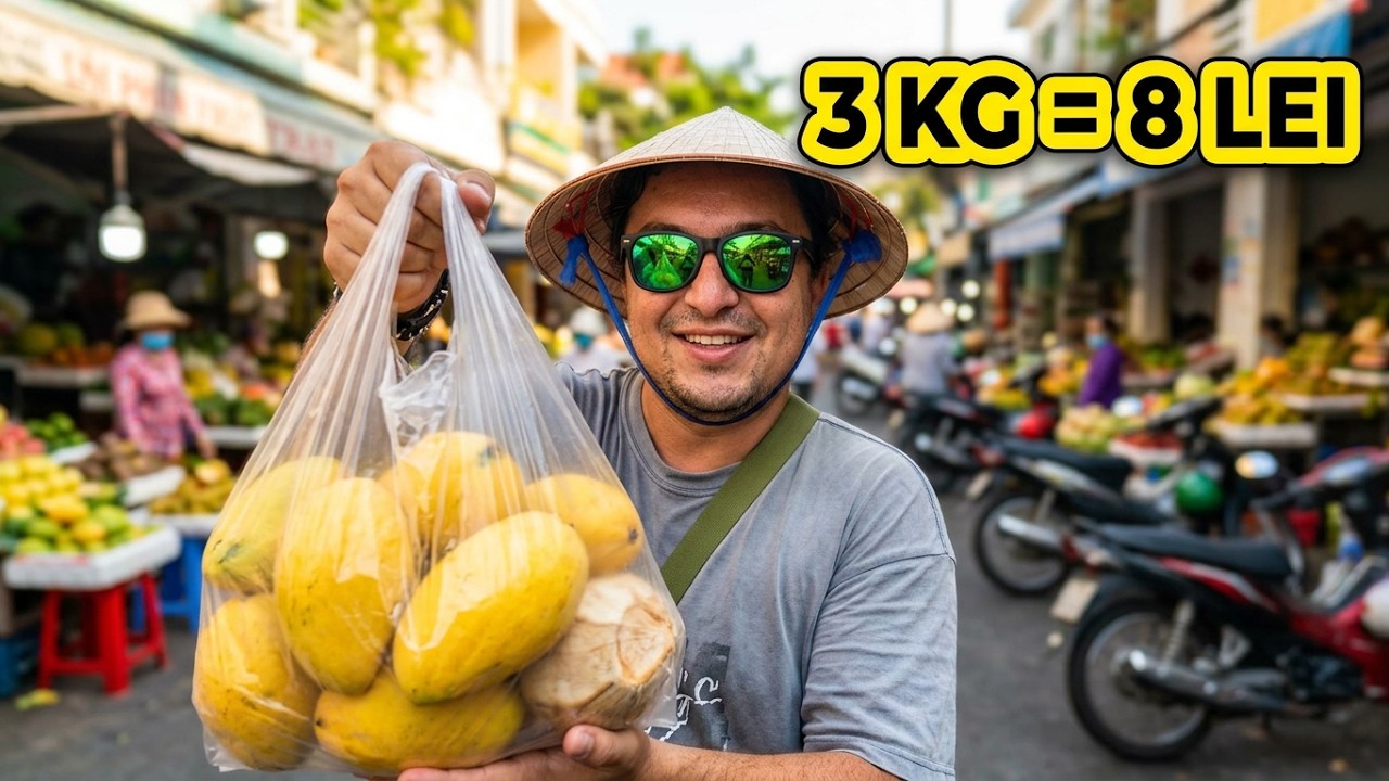 Am cumpărat 3 kg de mango cu 8 lei! Atmosfera incredibilă din Quy Nhon