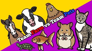 Farm or Pet? | Learn What Animals Live On The Farm and What Animals Live in the House as Pets