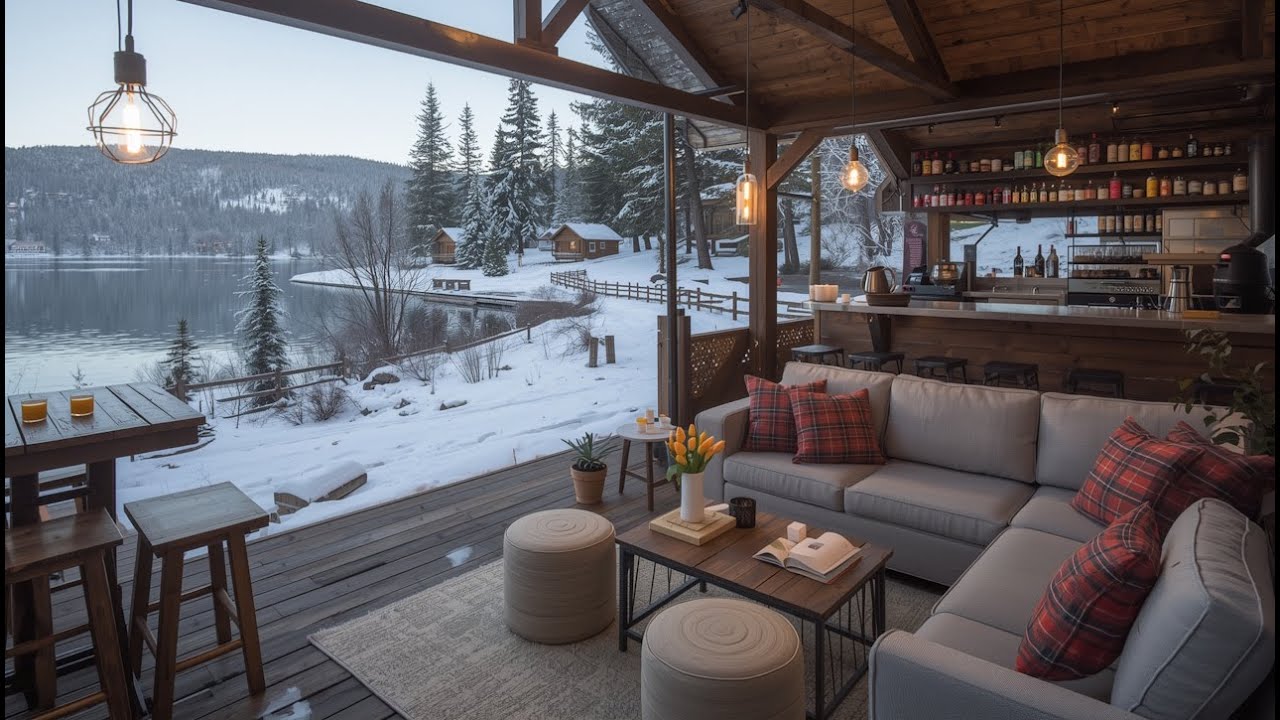 Snow & Smooth Jazz Music for Deep Work, Study & Focus Warm Gentle